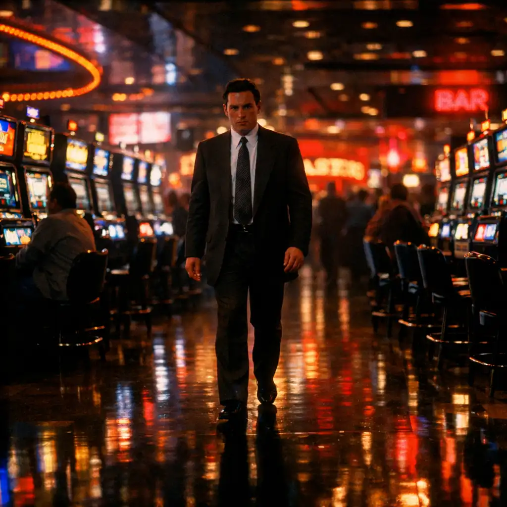 Casino film still set in a Las Vegas casino